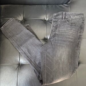 Express Denim Perfect Lift Stretch+ Black Ankle Legging Jeans High Rise 10 R